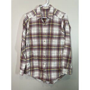 Toad & CO Cairn LS Shirt Size S Plaid Button Up Casual Fall Long Sleeve Collared